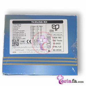 کیت الایزا تیروکسین - پنل تیروئیدی - کیت الایزا T4 ایده آل تشخیص