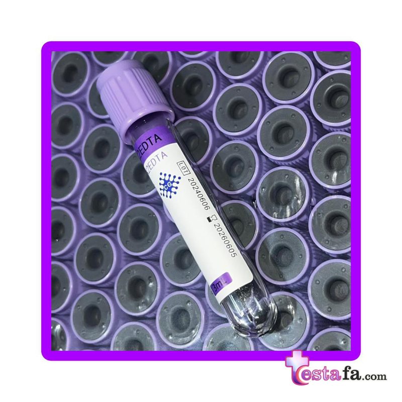 لوله خونگیری وکیوم CBC K2 EDTA 3ml 1 لوله خونگیری وکیوم CBC K2 EDTA 3ml