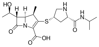 دیسک مروپنم (Meropenem Disk) – پادتن طب 1 Meropenem structure.svg