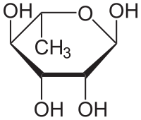 دیسک رامنوز (Rhamnose Disk) | پادتن طب 1 Alpha L Rhamnopyranose.svg