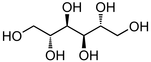 دیسک مانیتول (Mannitol Fermentation Disk) | پادتن طب 1 D Mannitol structure.svg